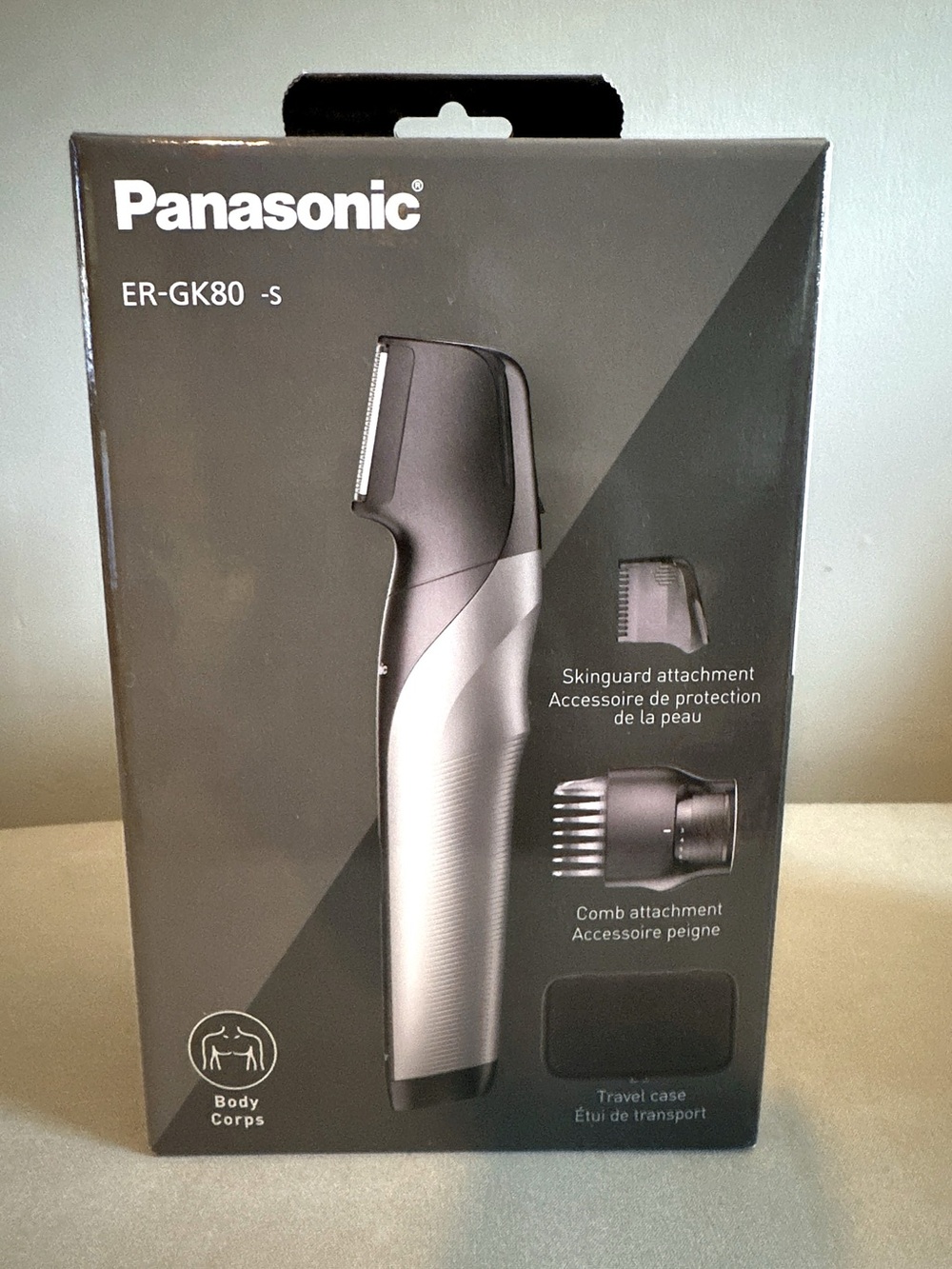 NWT Factory Sealed Panasonic ER-GK80-S Body Groomer Wet/Dry Trimmer